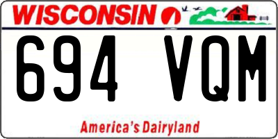 WI license plate 694VQM