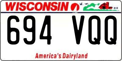 WI license plate 694VQQ