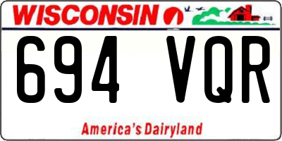 WI license plate 694VQR