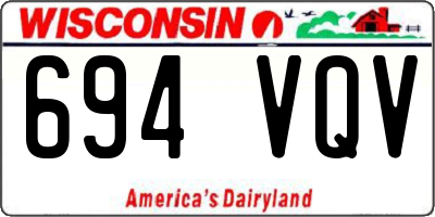 WI license plate 694VQV