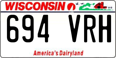 WI license plate 694VRH
