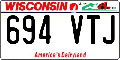 WI license plate 694VTJ