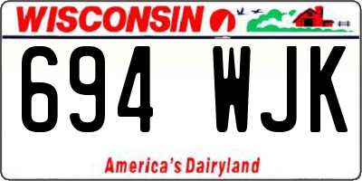 WI license plate 694WJK