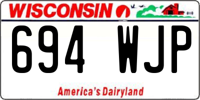 WI license plate 694WJP