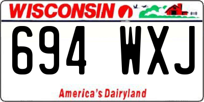WI license plate 694WXJ