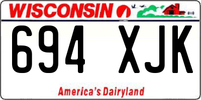 WI license plate 694XJK