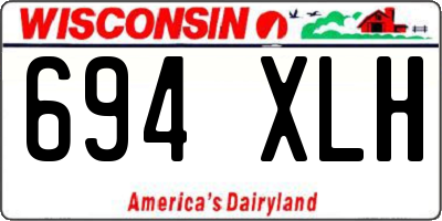 WI license plate 694XLH