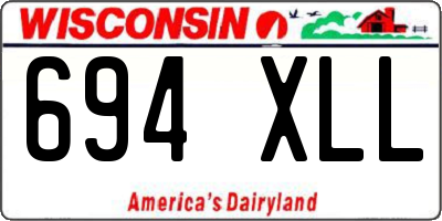 WI license plate 694XLL
