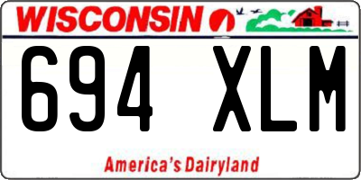 WI license plate 694XLM