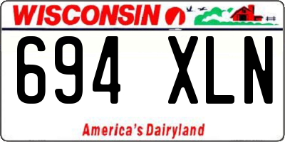 WI license plate 694XLN