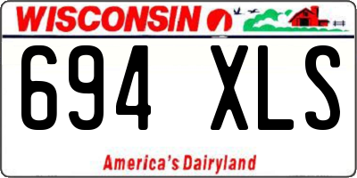 WI license plate 694XLS