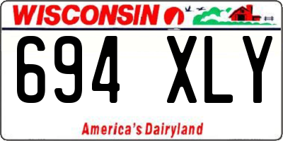 WI license plate 694XLY