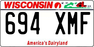 WI license plate 694XMF