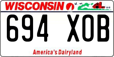 WI license plate 694XOB
