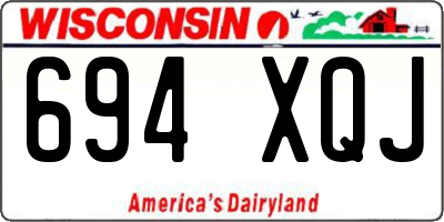 WI license plate 694XQJ