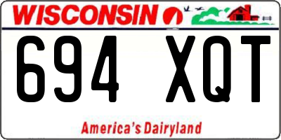 WI license plate 694XQT