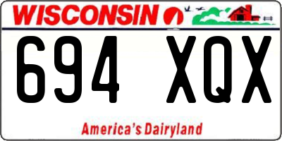 WI license plate 694XQX