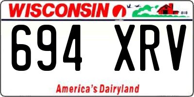 WI license plate 694XRV