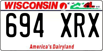WI license plate 694XRX