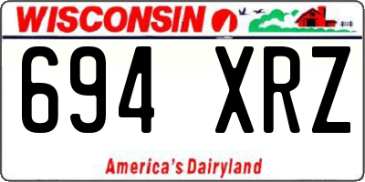 WI license plate 694XRZ