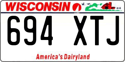 WI license plate 694XTJ