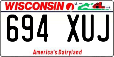 WI license plate 694XUJ