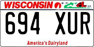 WI license plate 694XUR