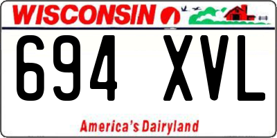 WI license plate 694XVL