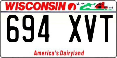 WI license plate 694XVT