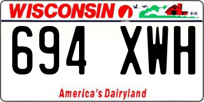 WI license plate 694XWH