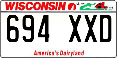 WI license plate 694XXD