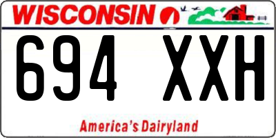 WI license plate 694XXH