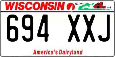 WI license plate 694XXJ