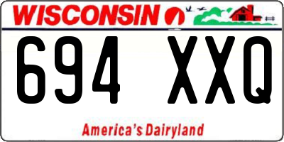 WI license plate 694XXQ