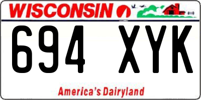 WI license plate 694XYK