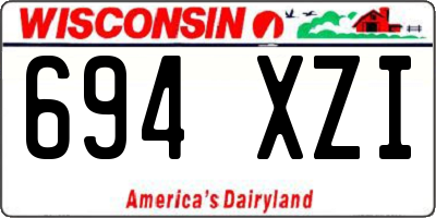 WI license plate 694XZI