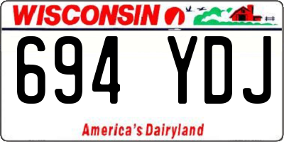 WI license plate 694YDJ