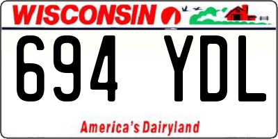 WI license plate 694YDL