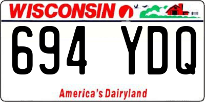 WI license plate 694YDQ