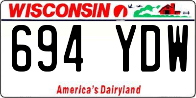 WI license plate 694YDW