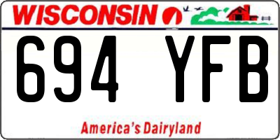 WI license plate 694YFB