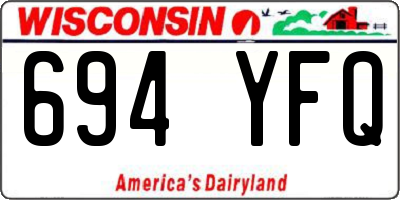 WI license plate 694YFQ