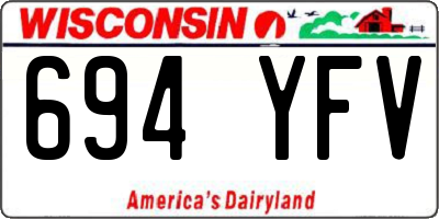 WI license plate 694YFV