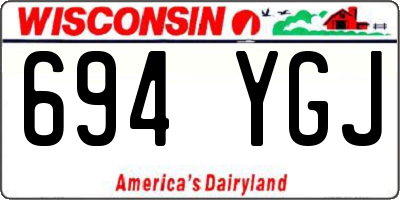WI license plate 694YGJ