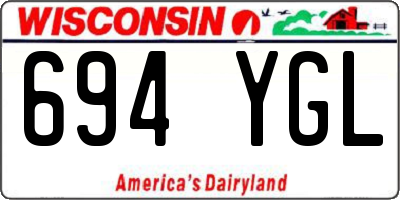 WI license plate 694YGL