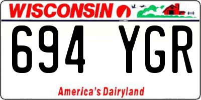 WI license plate 694YGR