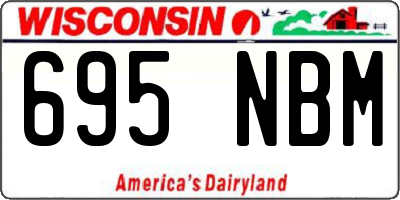 WI license plate 695NBM