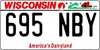 WI license plate 695NBY