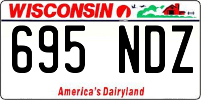 WI license plate 695NDZ