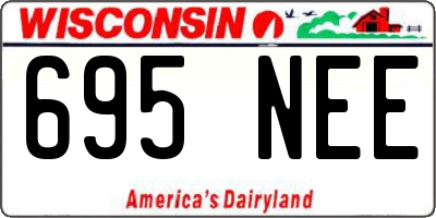WI license plate 695NEE